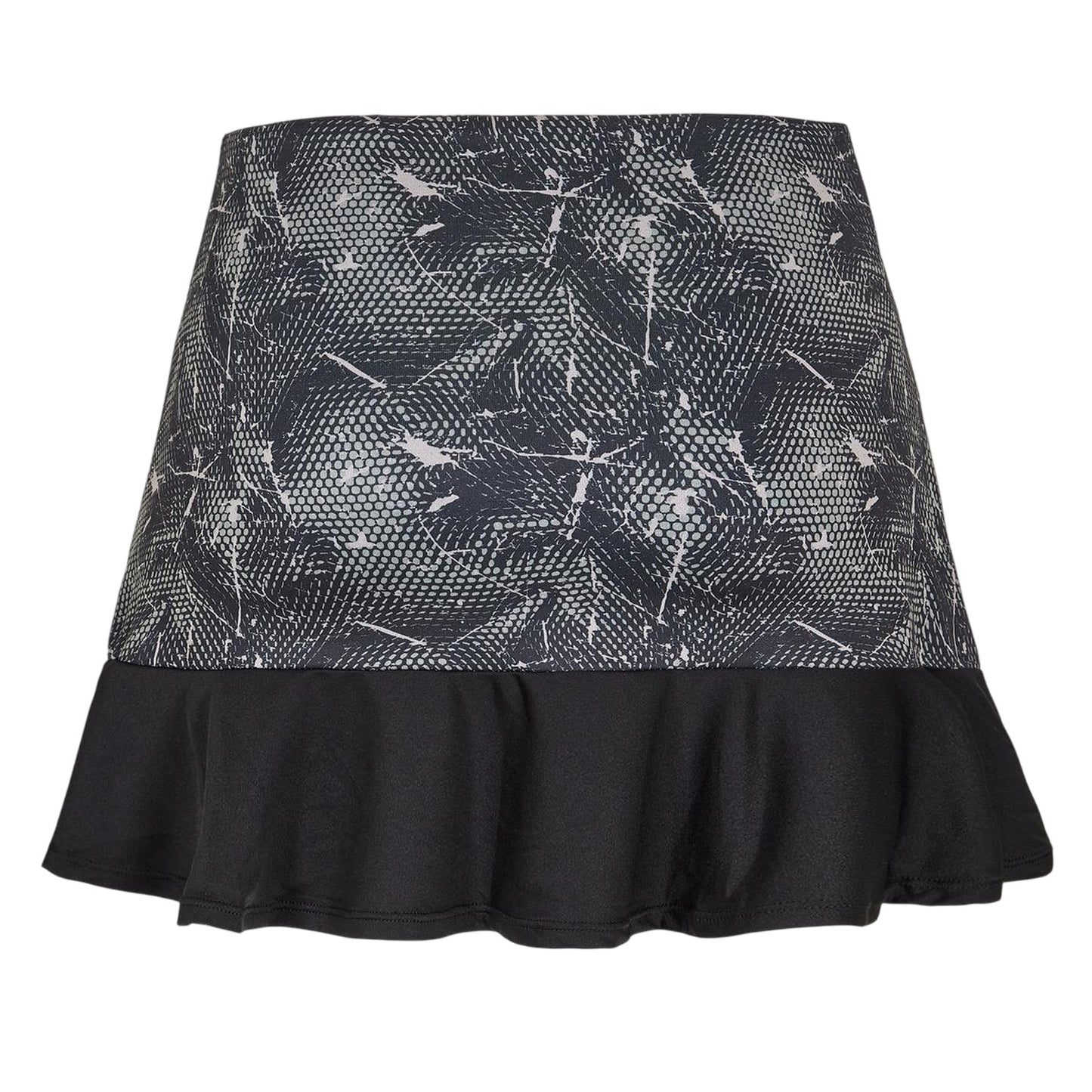 Black - Back - Diadora Womens-Ladies Abstract Tennis Skirt