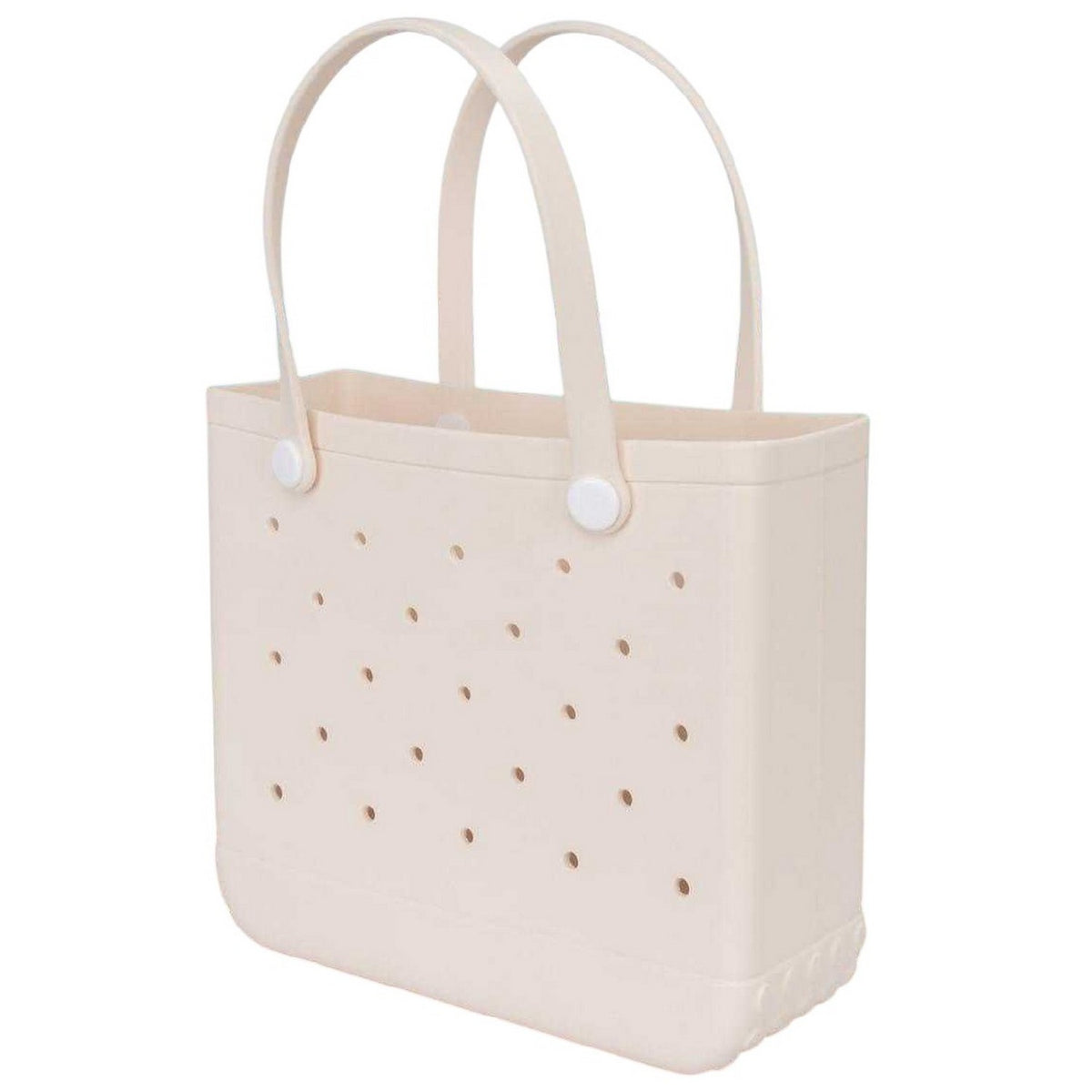 Beige - Back - Miso Perforated Beach Tote Bag