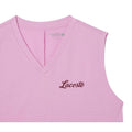 Pink - Side - Lacoste Womens-Ladies Cotton Ultra Dry Sports Crop Top