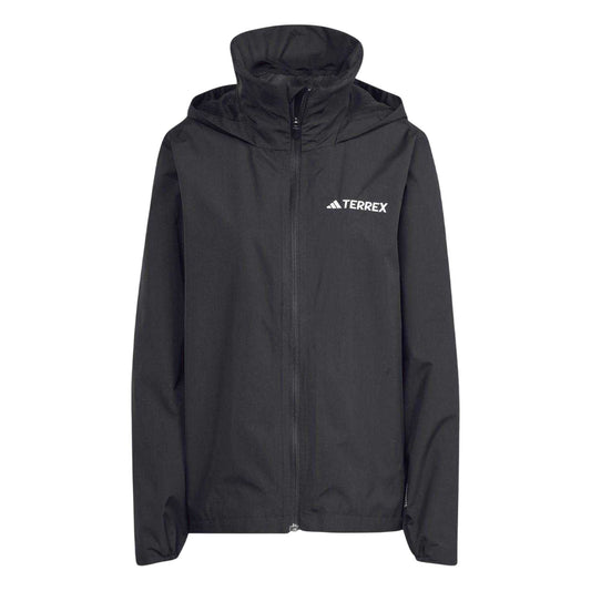 Black - Front - Adidas Womens-Ladies Essentials Waterproof Jacket