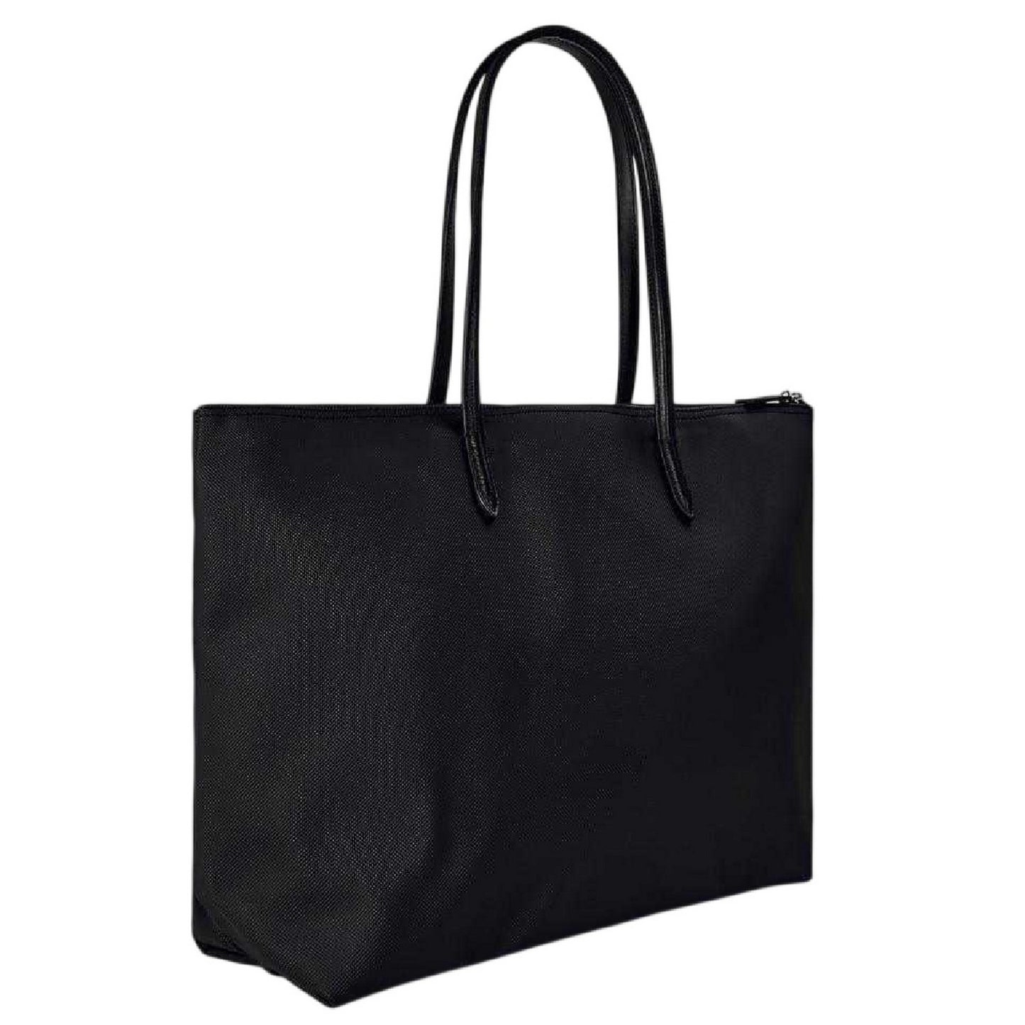Black - Back - Lacoste Womens-Ladies Large PVC Tote Bag