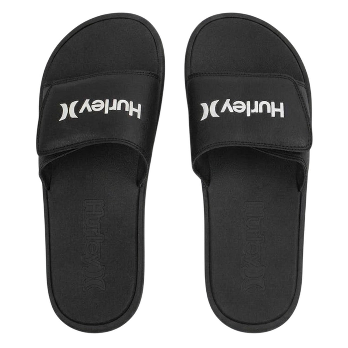 Black - Side - Hurley Mens Vel Sliders