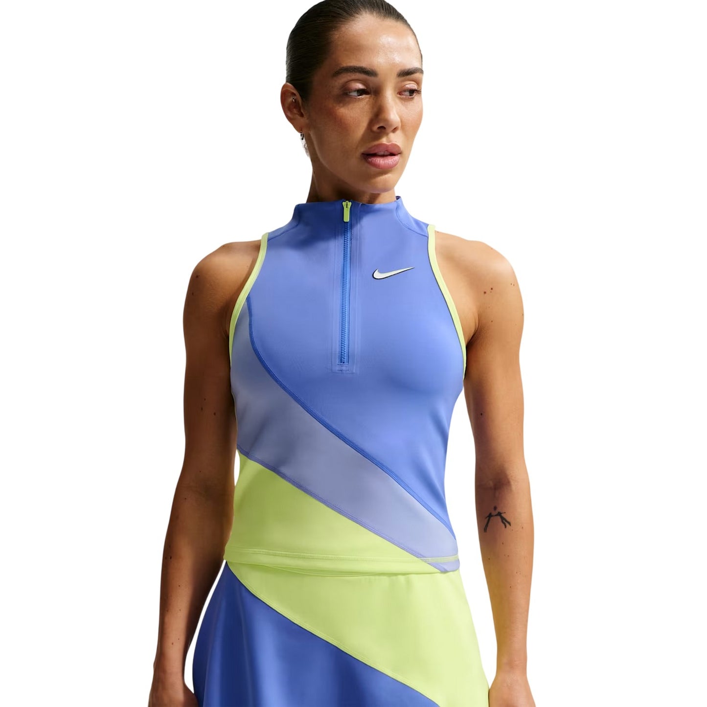 Sapphire - Side - Nike Womens-Ladies Colour Block Tank Top