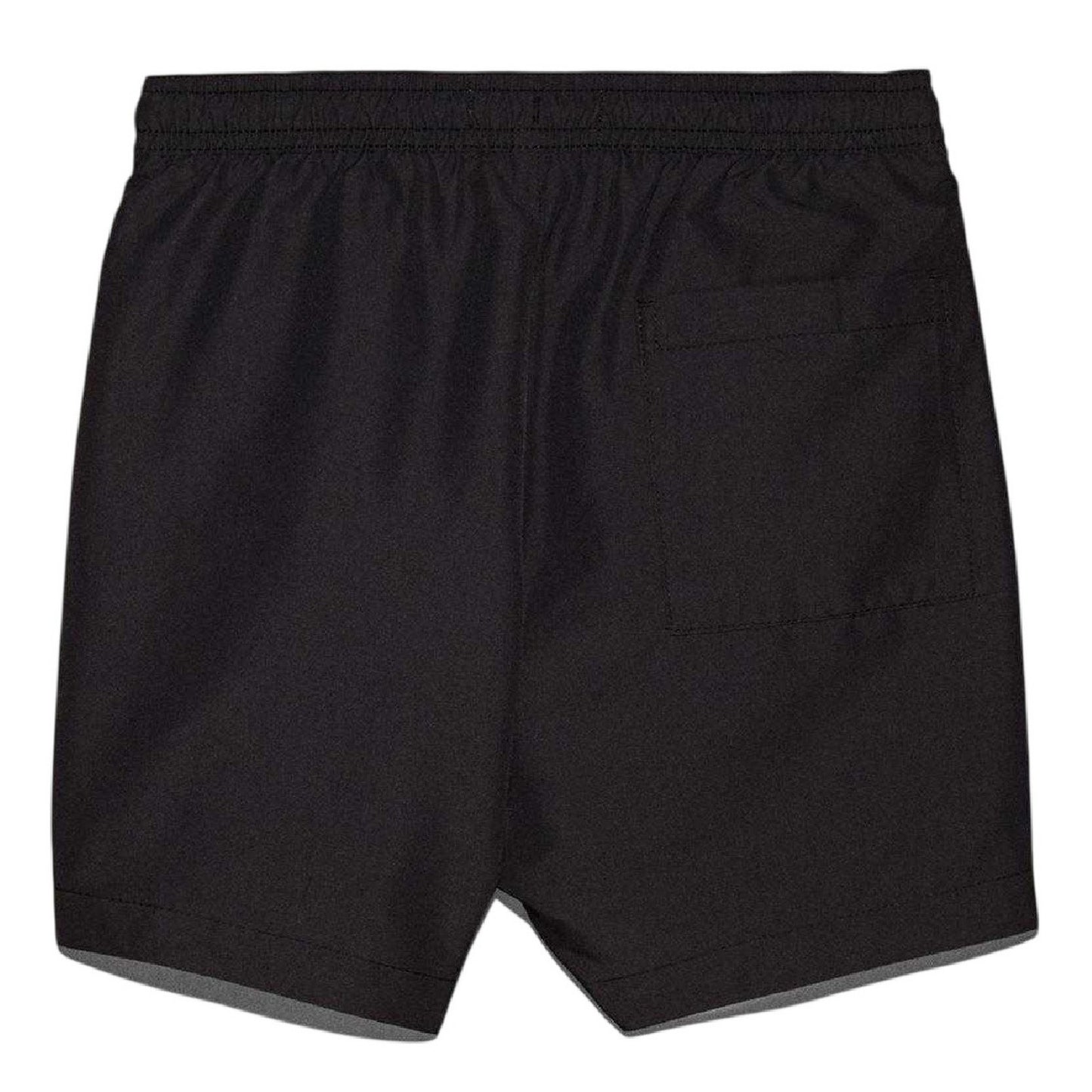 Black - Back - Calvin Klein Boys Logo Swim Shorts