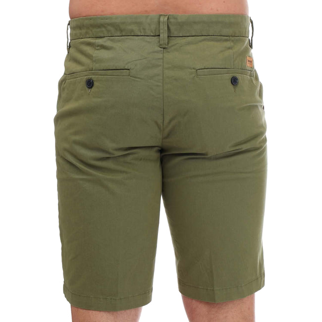 Green - Back - Timberland Mens Twill Shorts