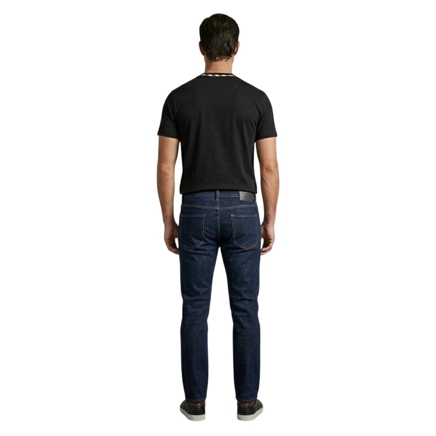 Black - Lifestyle - Aquascutum Mens Crew Neck Regular T-Shirt