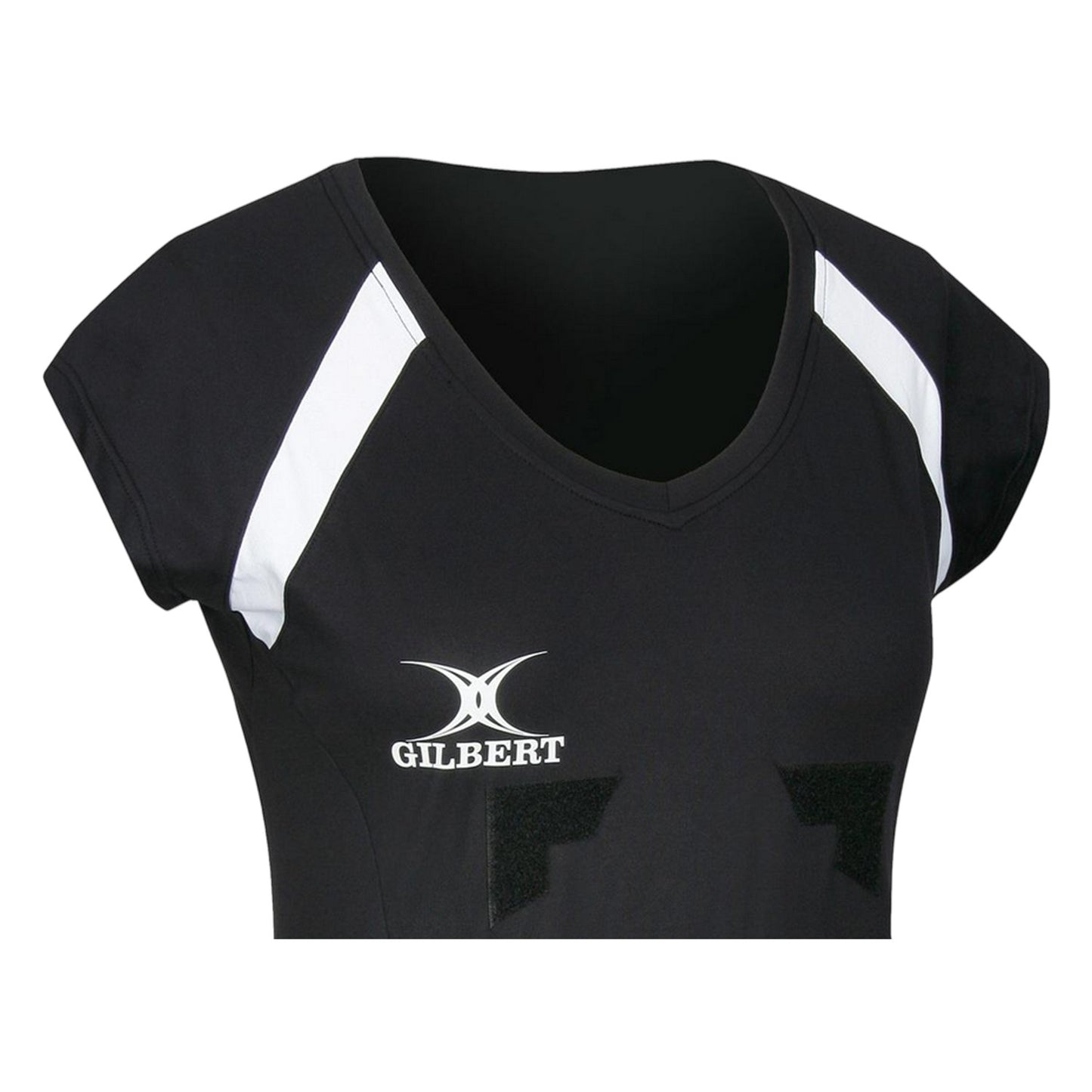 Black - Back - Gilbert Womens-Ladies Helix Slim Rugby Shirt
