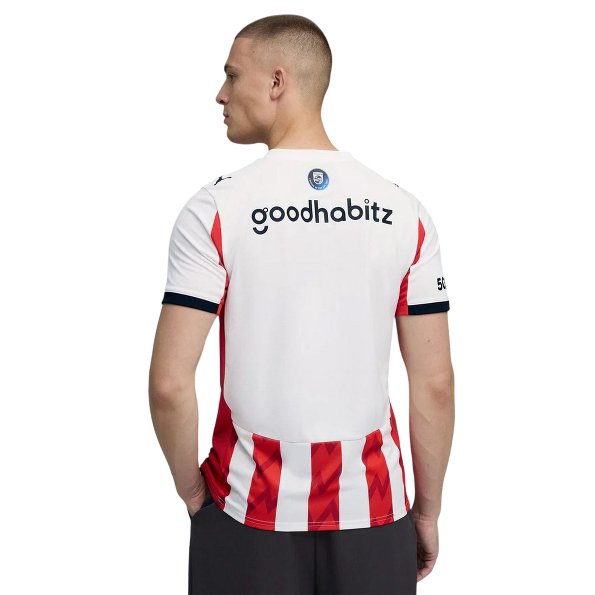 White-Red - Close up - PSV Eindhoven Mens 25-26 Puma Home Shirt