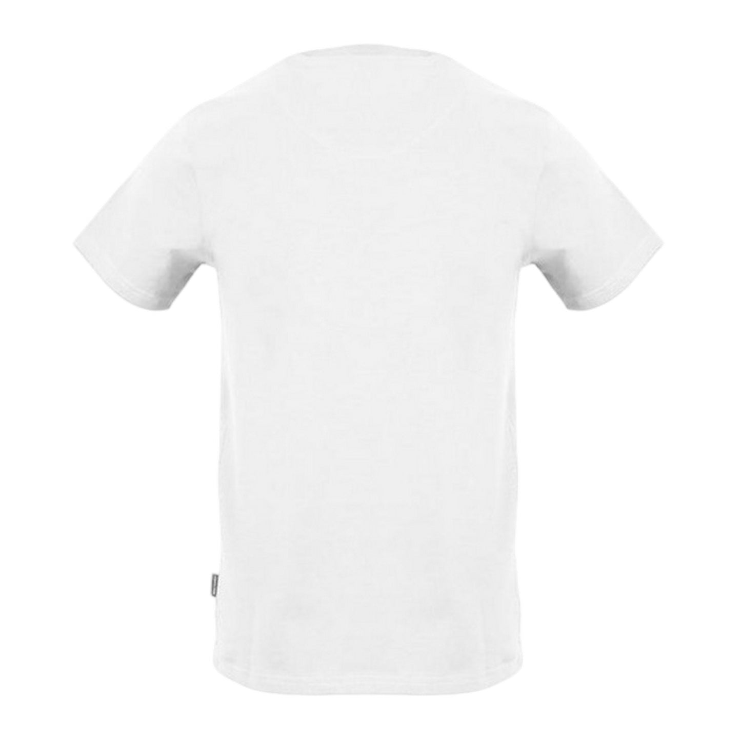 White - Back - Aquascutum Mens Logo Crew Neck Regular T-Shirt