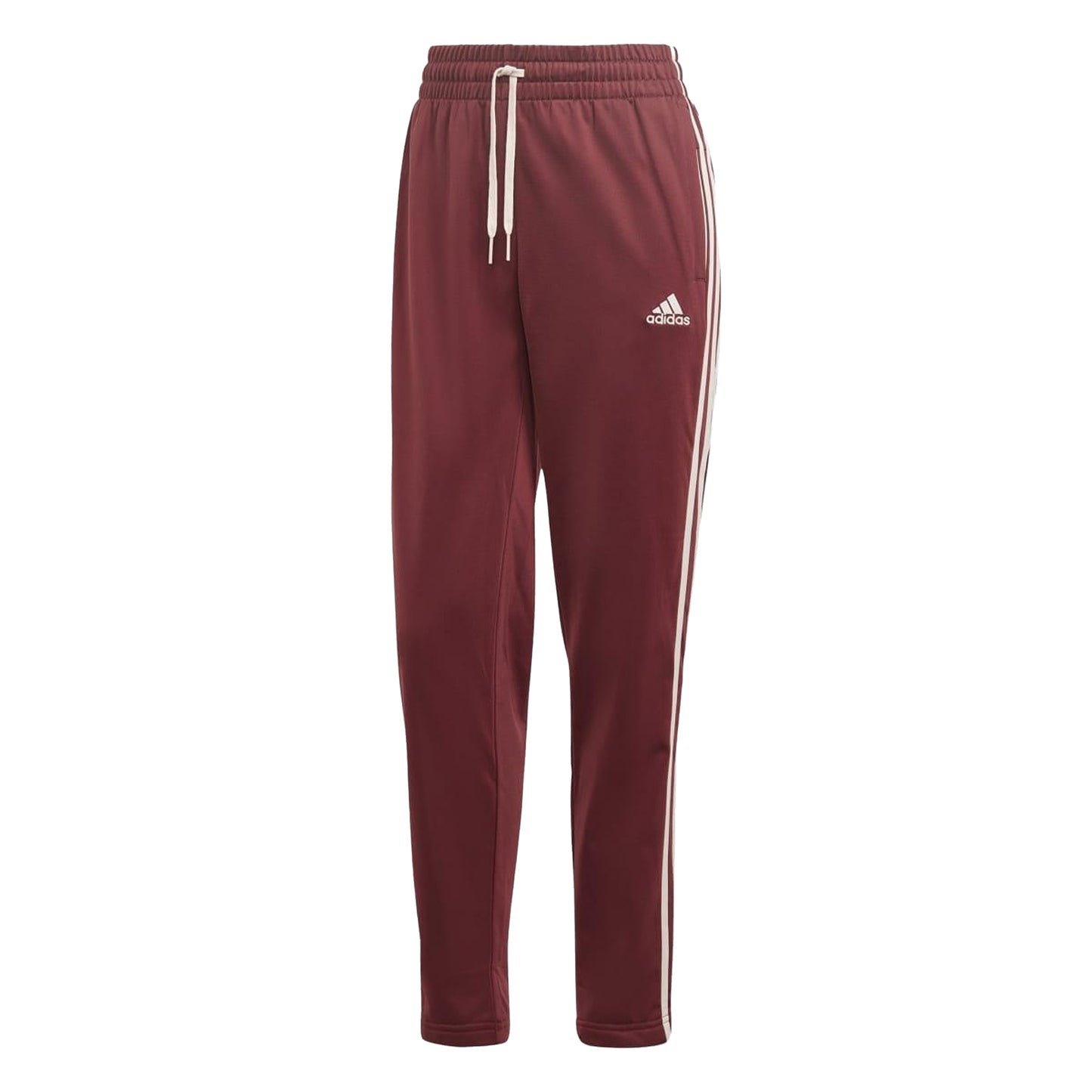 Pink - Side - Adidas Womens-Ladies Essentials Striped Tracksuit