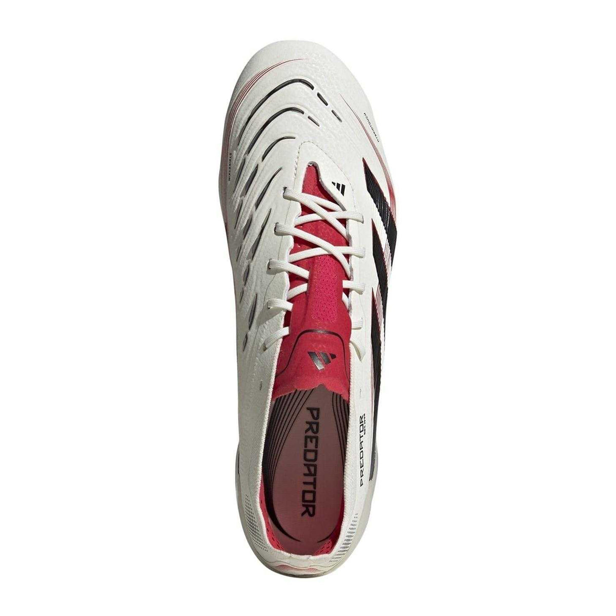 Off White-Black - Pack Shot - Adidas Mens Predator Stripes Soft Ground Football Boots