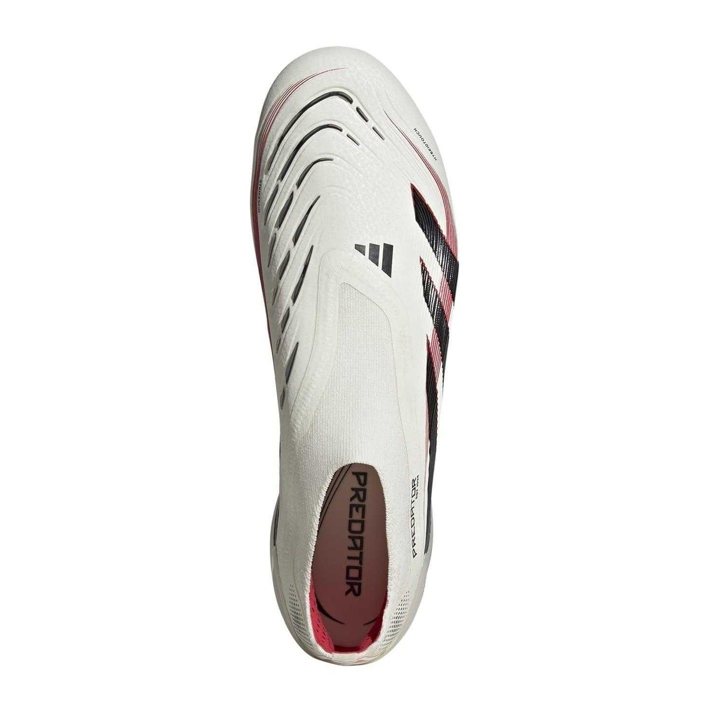 Off White-Black - Pack Shot - Adidas Mens Predator Elite 3 Stripes Soft Ground Football Boots