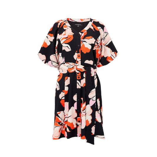 Black - Front - French Connection Womens-Ladies Milani Mini Dress