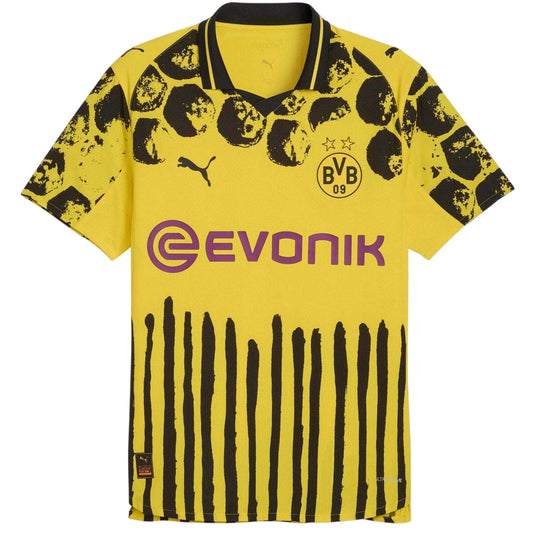 Yellow-Black - Front - Borussia Dortmund Mens Kidsuper 25-26 Puma Home Jersey