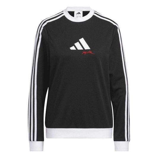 Black - Front - Adidas Womens-Ladies Jay3lle Crew Neck Sweatshirt