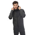 Grey Heather - Side - Puma Mens Evostripe Core Full Zip Hoodie