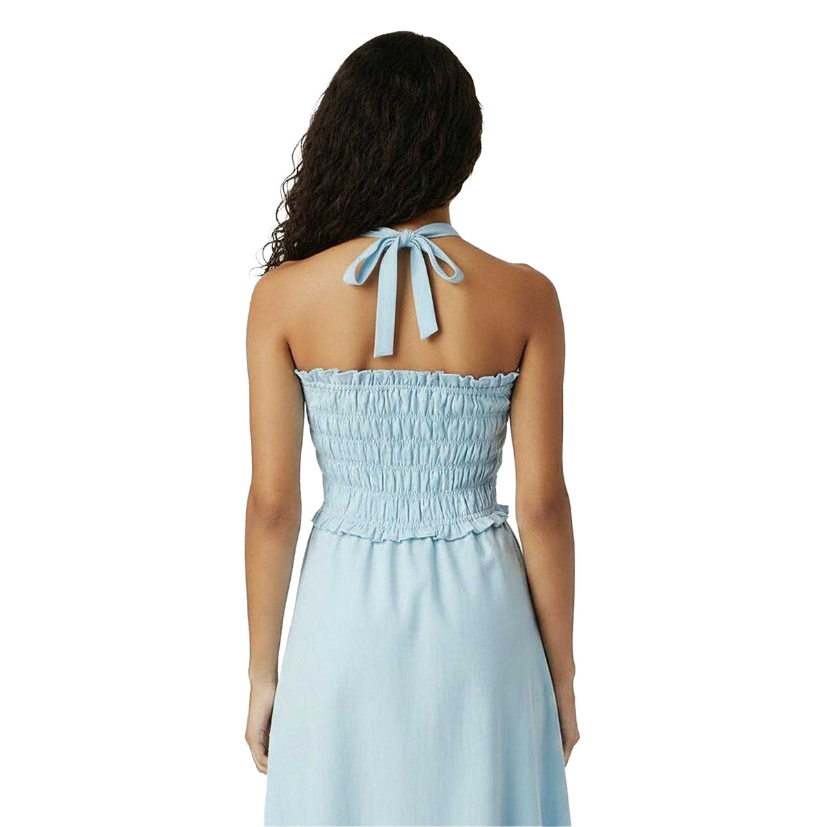 Blue - Pack Shot - Jack Wills Womens-Ladies Shirred Mini Dress