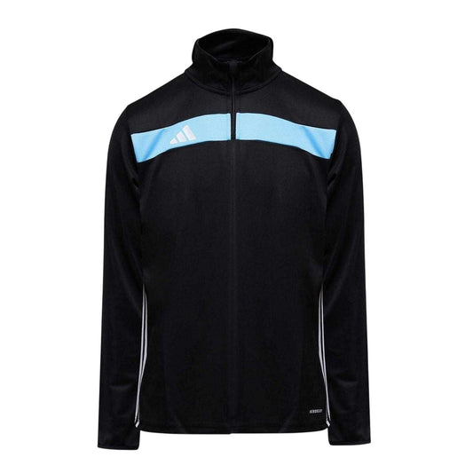 Black - Front - Adidas Mens Tiro 25 Essentials Quarter Zip Slim Training Top