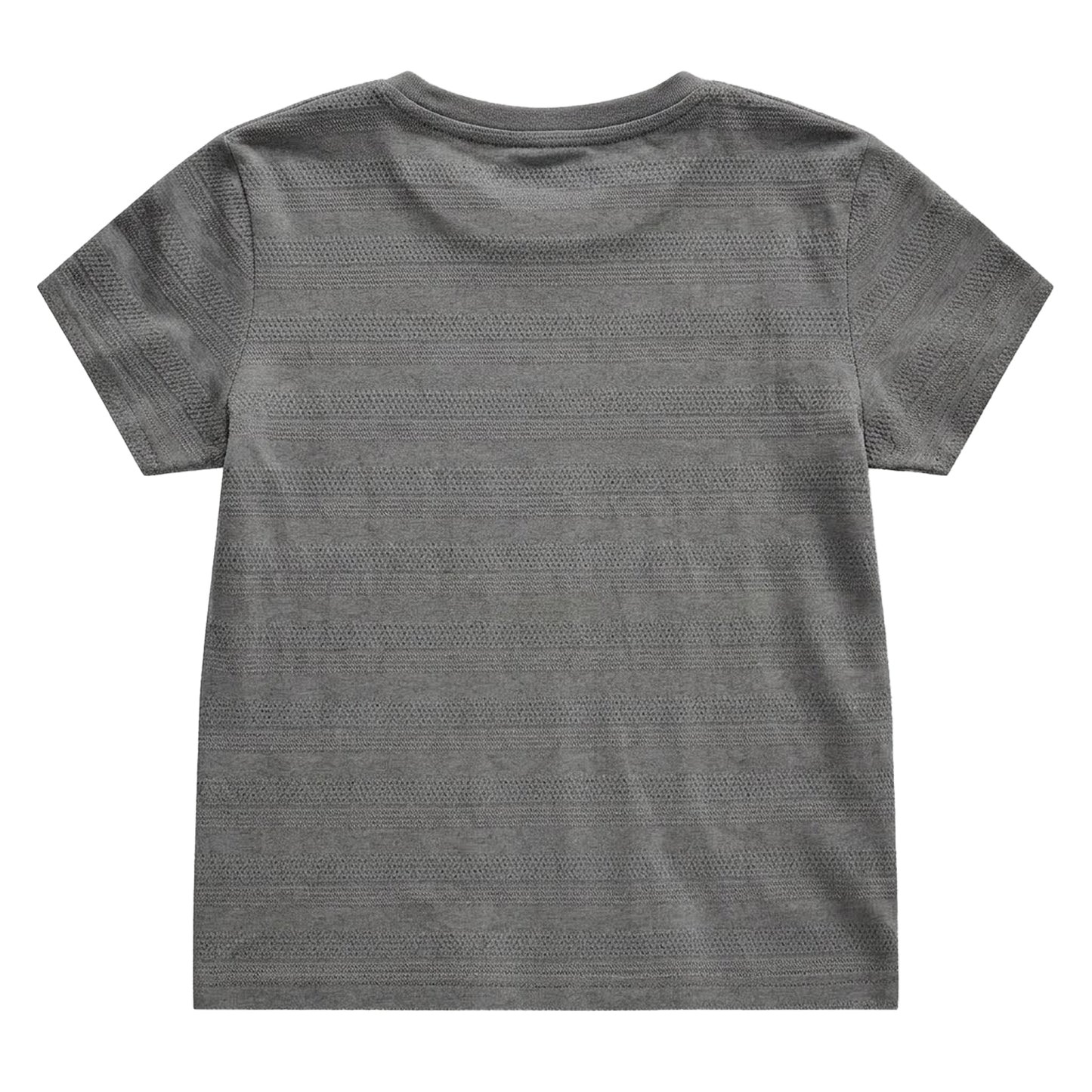 Grey - Back - Farah Childrens-Kids Silverstone Textured Stripe T-Shirt