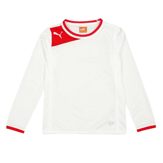 White-Red - Front - Puma Childrens-Kids Power Cat Jersey