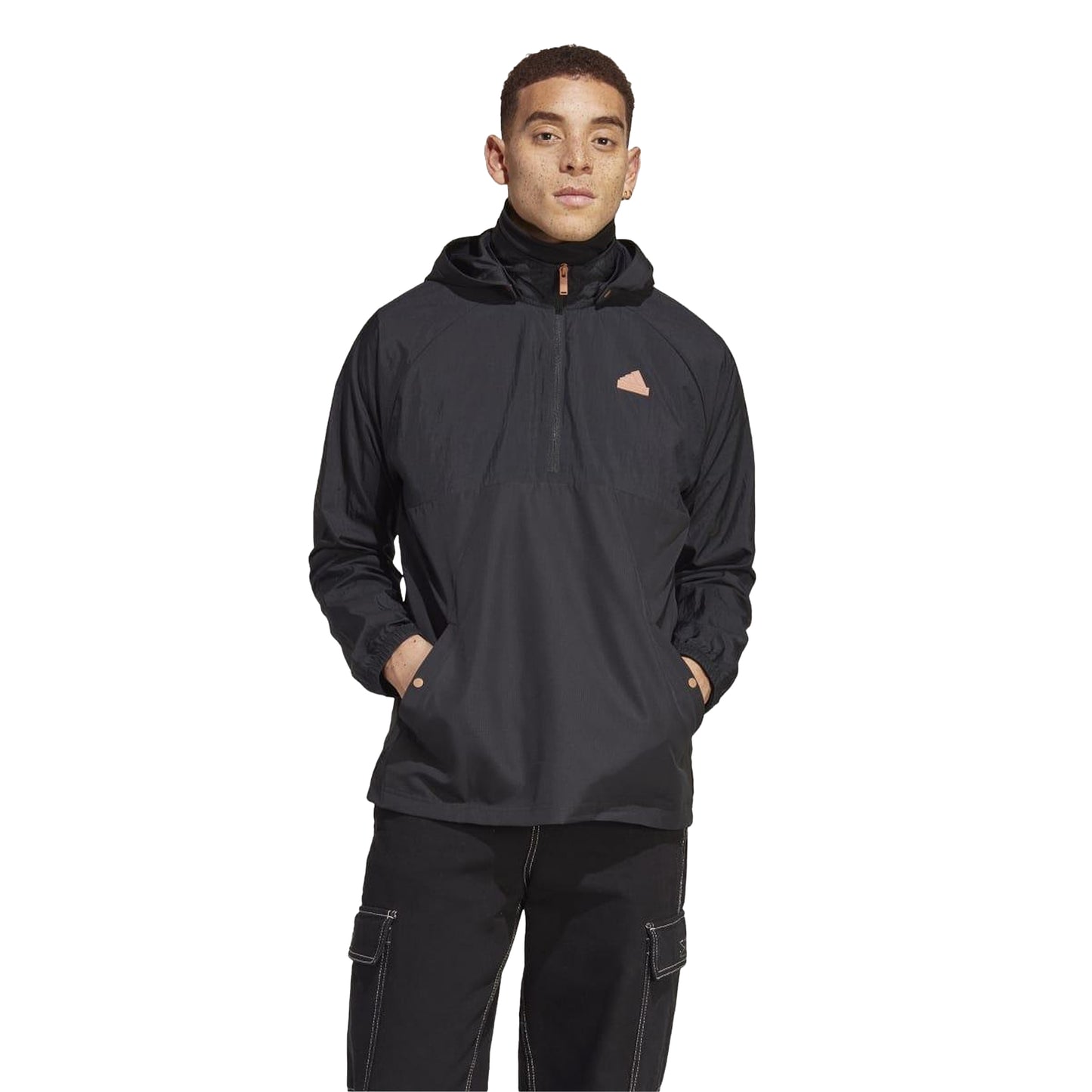 Black - Side - Adidas Womens-Ladies Lift Your Mind Windbreaker