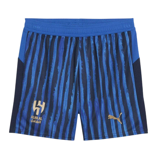 Blue-Navy - Front - Puma Boys 2025-2026 Al Hilal SFC Home Shorts