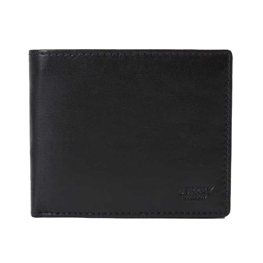 Black - Front - Osprey Wesley Leather Wallet