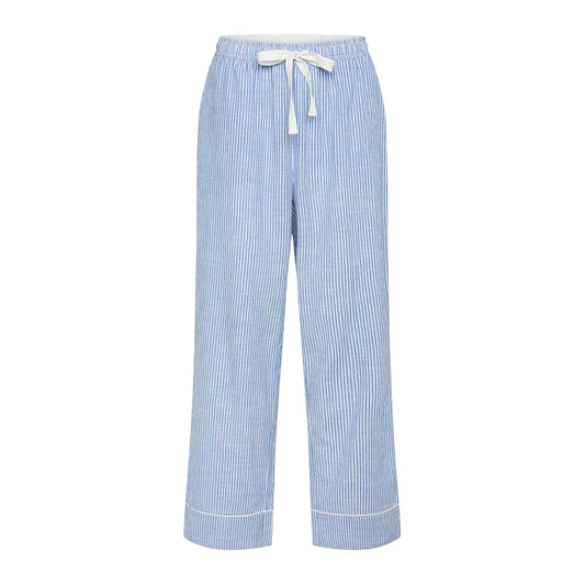 English Manor - Front - CCDK Copenhagen Womens-Ladies Pia Striped Relaxed Fit Pyjama Bottoms