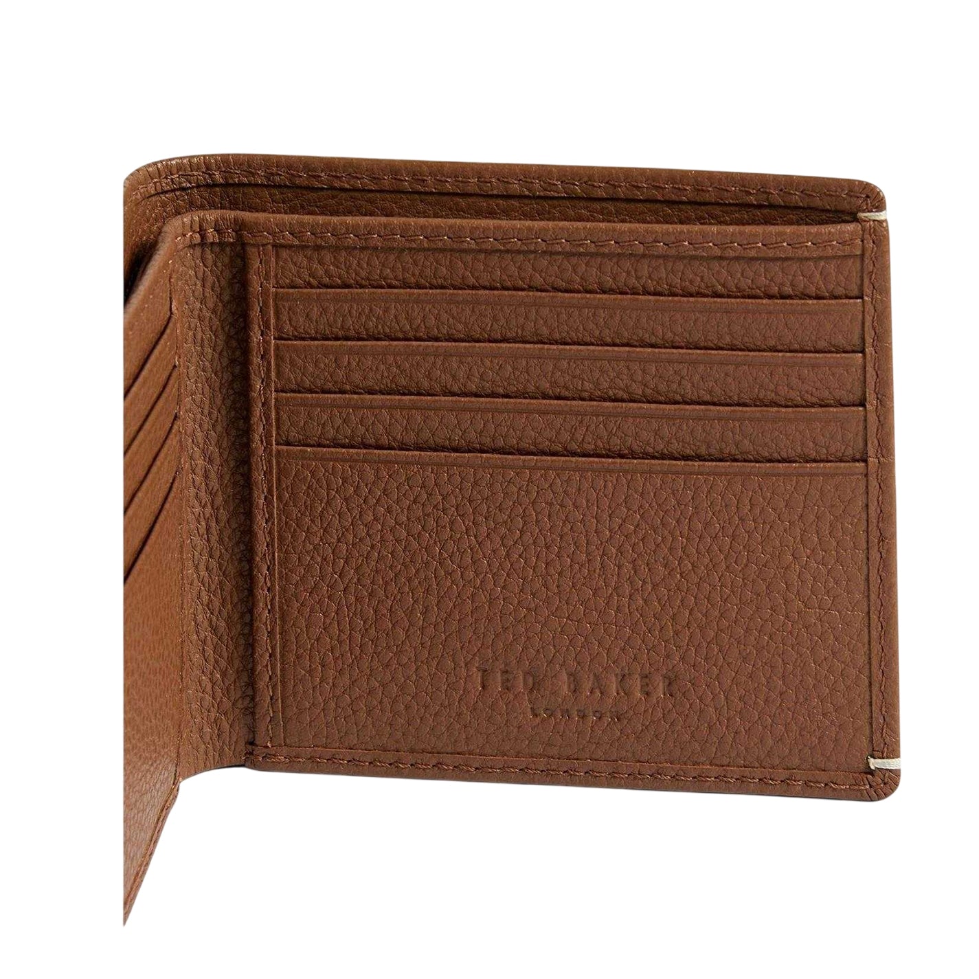 Tan Print - Lifestyle - Ted Baker Mens Billfold Leather Wallet