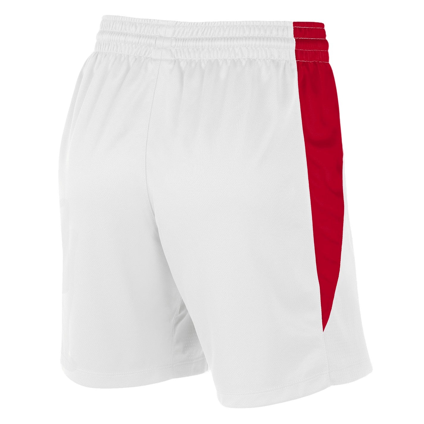 White-Red - Back - Nike Womens-Ladies Team Basketball Shorts