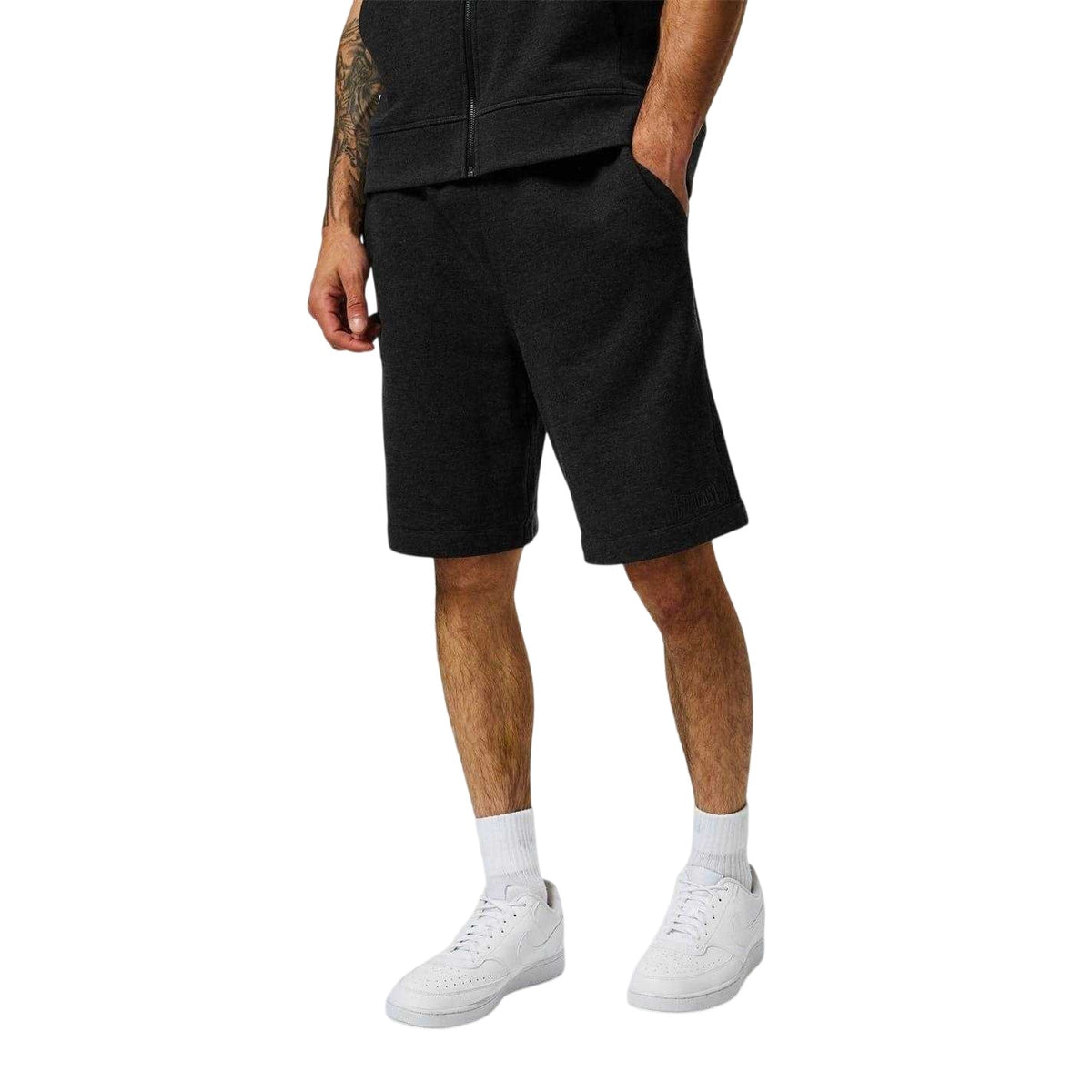 Black - Pack Shot - Everlast Mens Box Cotton Shorts