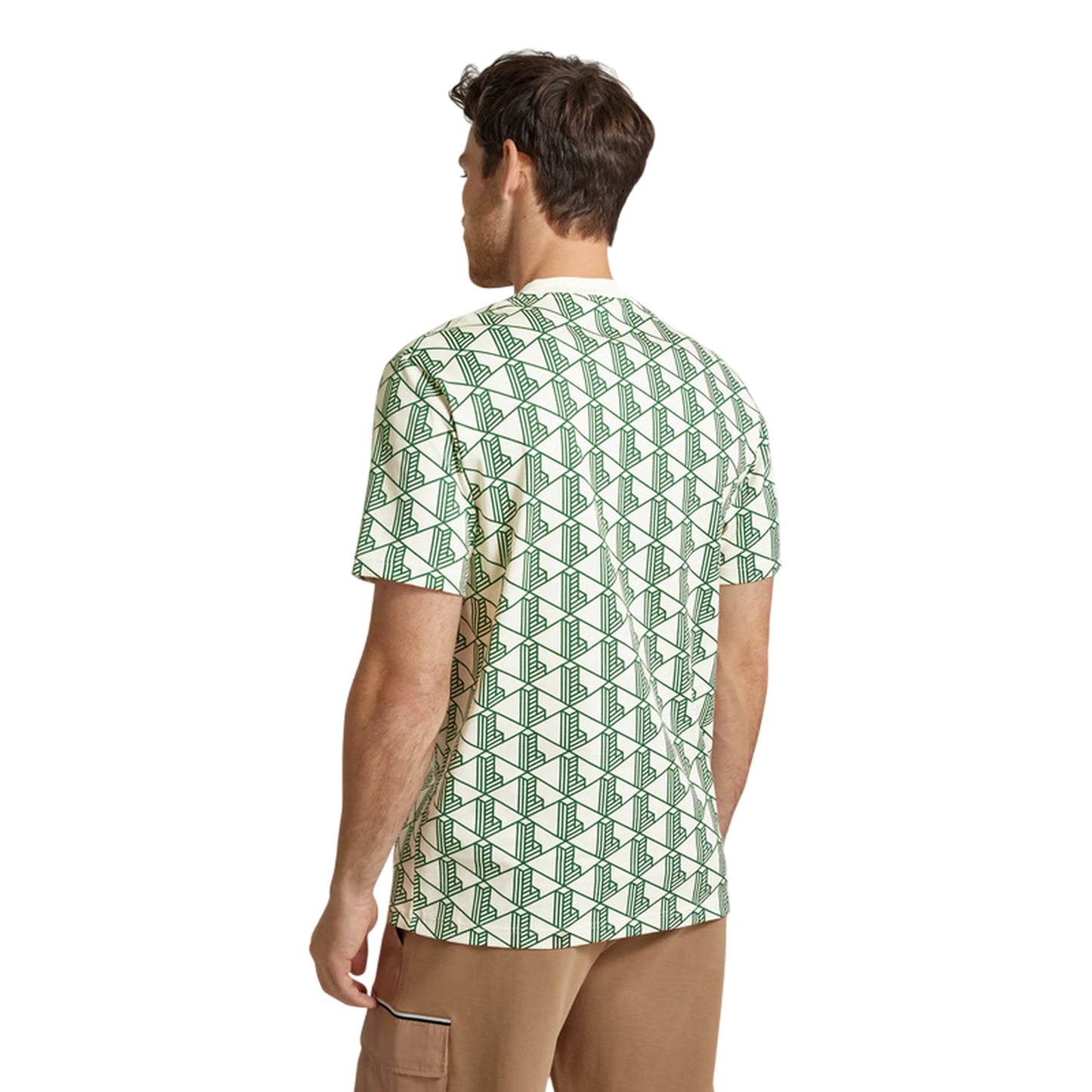 Green - Lifestyle - Lacoste Mens All-Over Print Regular T-Shirt