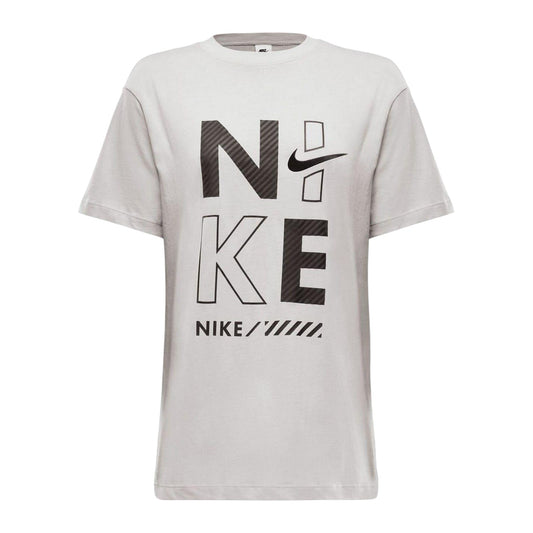 Iron - Front - Nike Womens-Ladies Graphic Print Crew Neck Regular T-Shirt