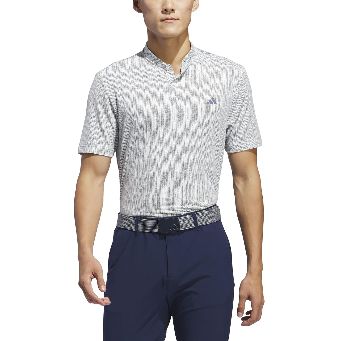 White - Side - Adidas Mens Ultimate 365 Printed Golf Polo Shirt