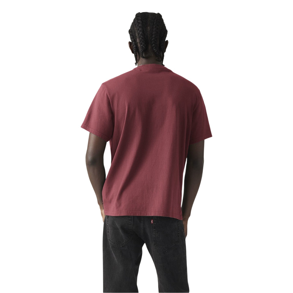 Red - Lifestyle - Levis Mens Iconic Batwing Logo T-Shirt