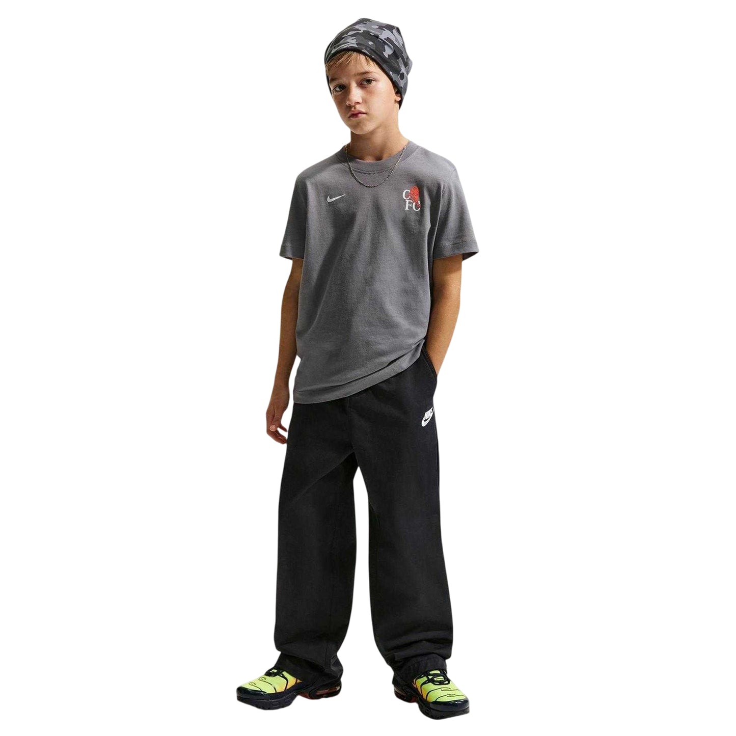 Grey-Orange - Lifestyle - Nike Childrens-Kids Chelsea FC T-Shirt