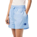 Blue - Side - Lacoste Womens-Ladies Monogram Shorts