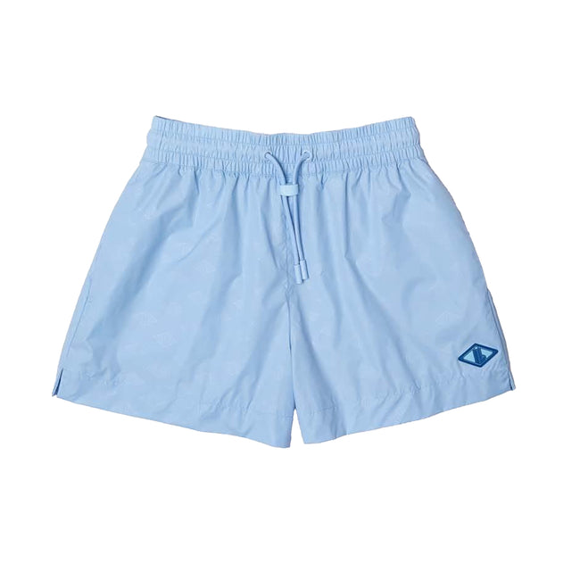 Blue - Front - Lacoste Womens-Ladies Monogram Shorts