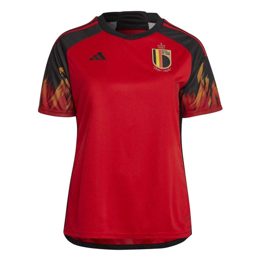 Red - Front - Adidas Womens-Ladies 2022-23 Belgium Home Jersey