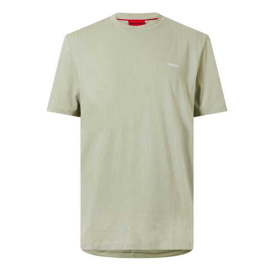 Green - Front - Hugo Mens Dero222 Logo T-Shirt