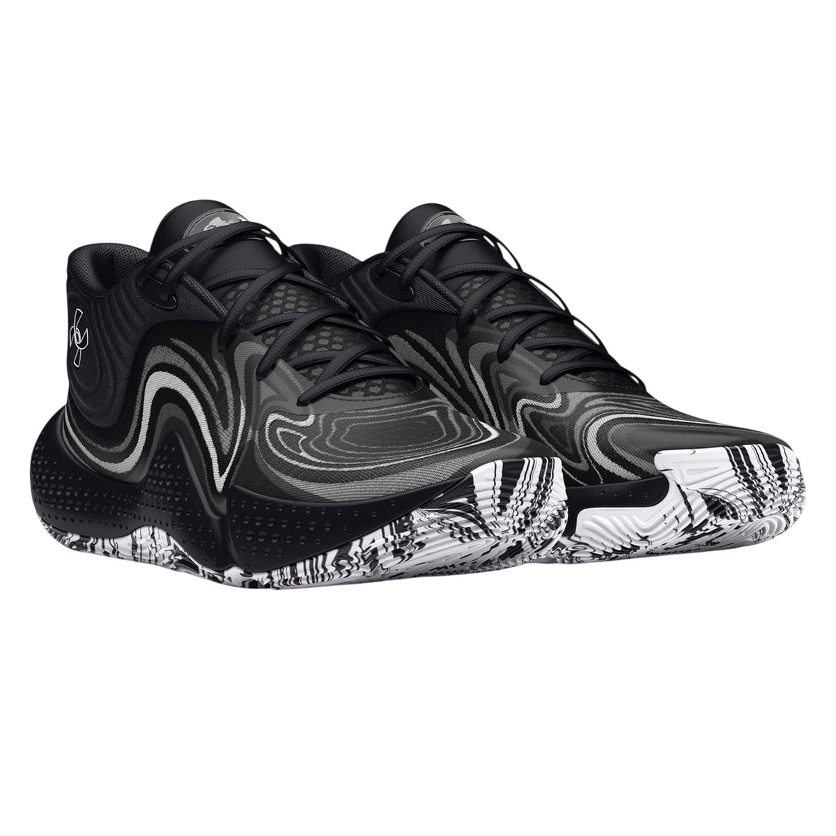 Black - Lifestyle - Under Armour Mens UA Spawn Graphic Print Basketball Shoes