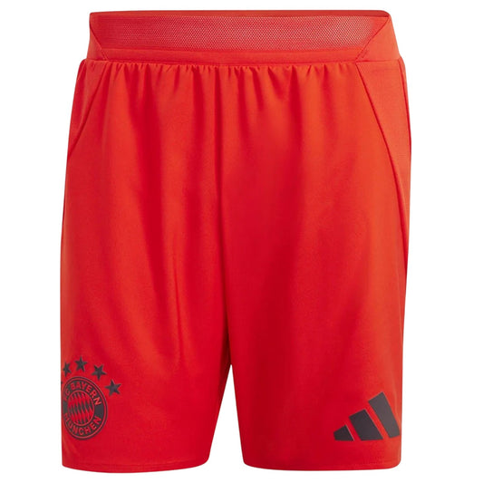 Red - Front - Adidas Mens FC Bayern Munich Football Shorts