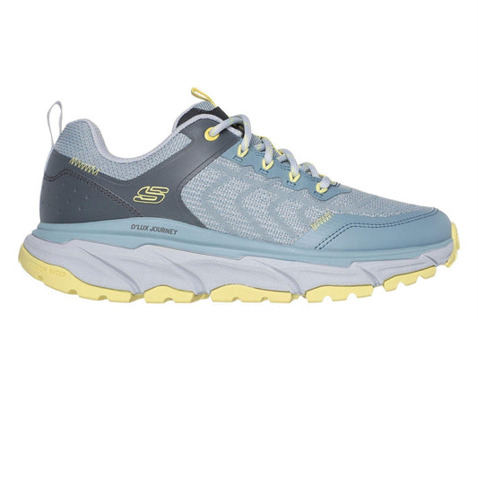 Blue-Yellow - Front - Skechers Womens-Ladies Lux Journey Road Flat Shoes