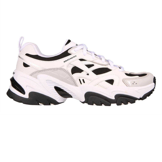 White-Black - Front - Skechers Womens-Ladies Staminav2 Trainers