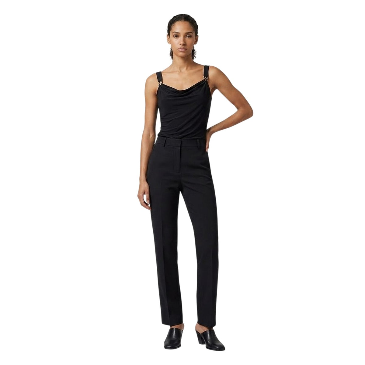 Black - Lifestyle - Biba Womens-Ladies Kayla Plain Tank Top