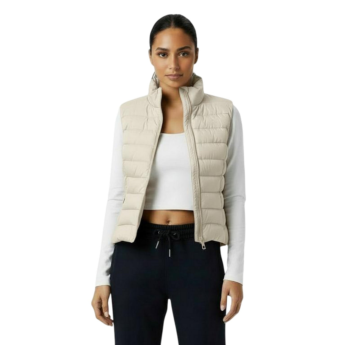 Beige - Side - Jack Wills Womens-Ladies Polyester Lightweight Gilet