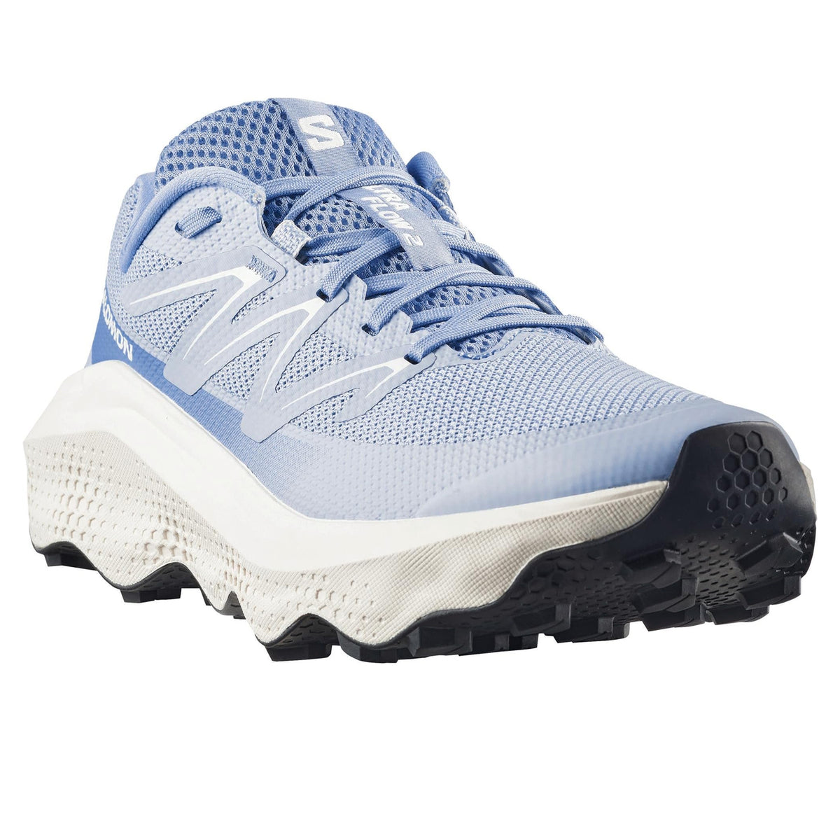 Blue - Pack Shot - Salomon Womens-Ladies Ultra Flow 2 Running Shoes