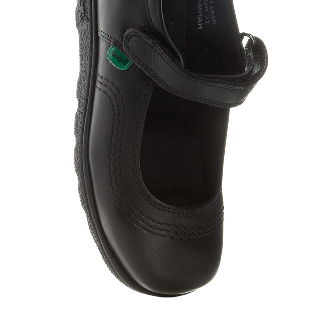 Black - Lifestyle - Kickers Girls Fragma Pop Leather School Shoes