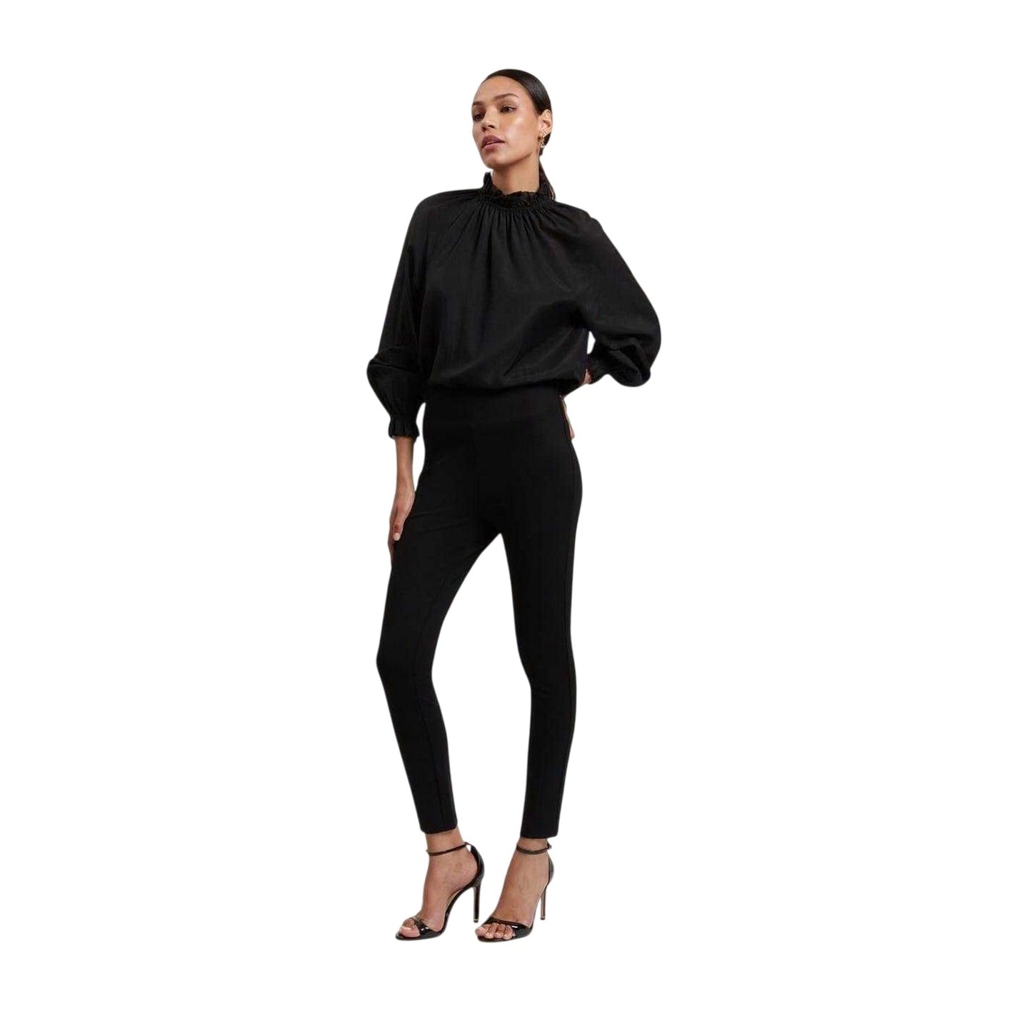 Black - Side - Ted Baker Womens-Ladies Funnel Neck Raglan Blouse