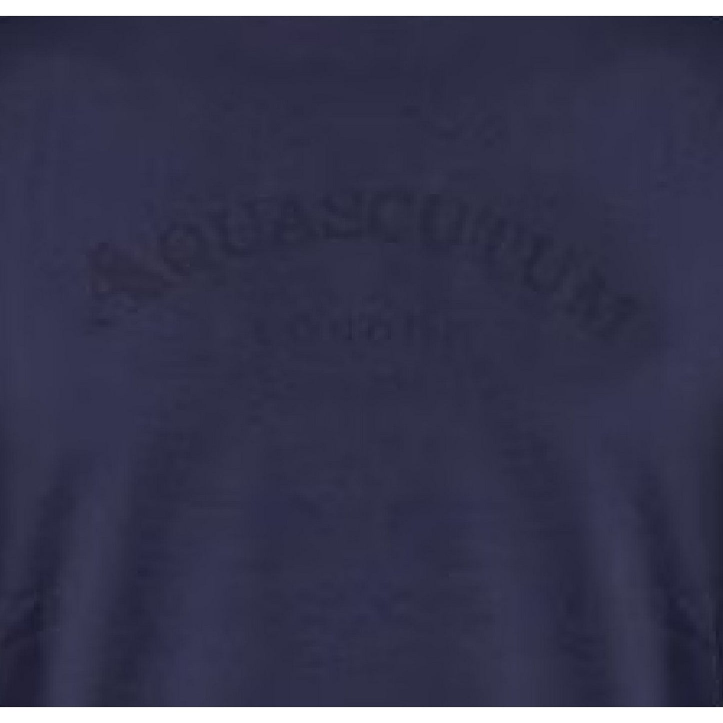 Navy - Side - Aquascutum Mens Arched Logo Crew Neck Regular T-Shirt